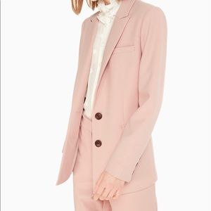 Kate Spade NY classic blazer in pink opal